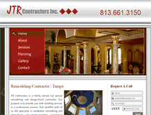 Tablet Screenshot of jtrcontractors.com